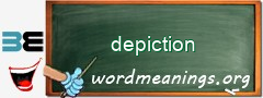 WordMeaning blackboard for depiction